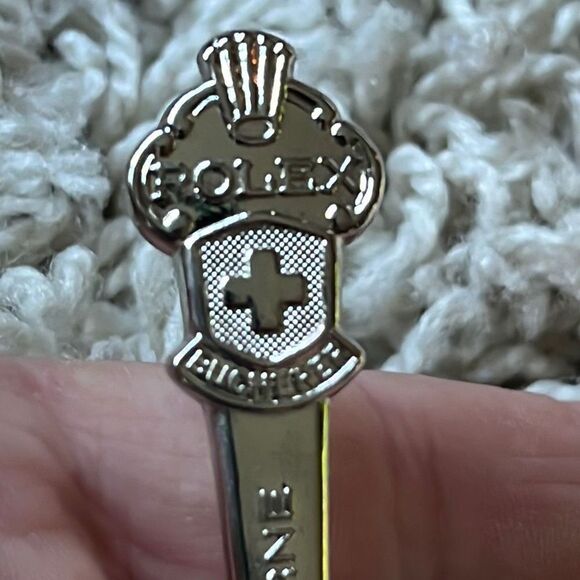 Rolex Watches Bucherer of Switzerland Vintage Lucerne Lion Cross Silver Plate Sp - Picture 8 of 8